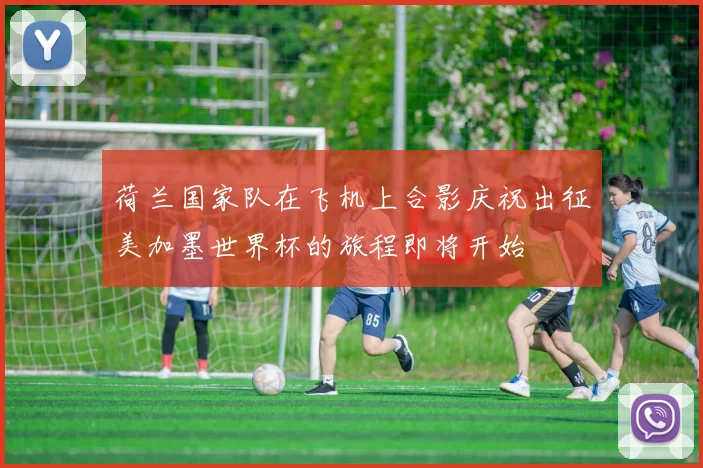荷兰国家队在飞机上合影庆祝出征美加墨世界杯的旅程即将开始